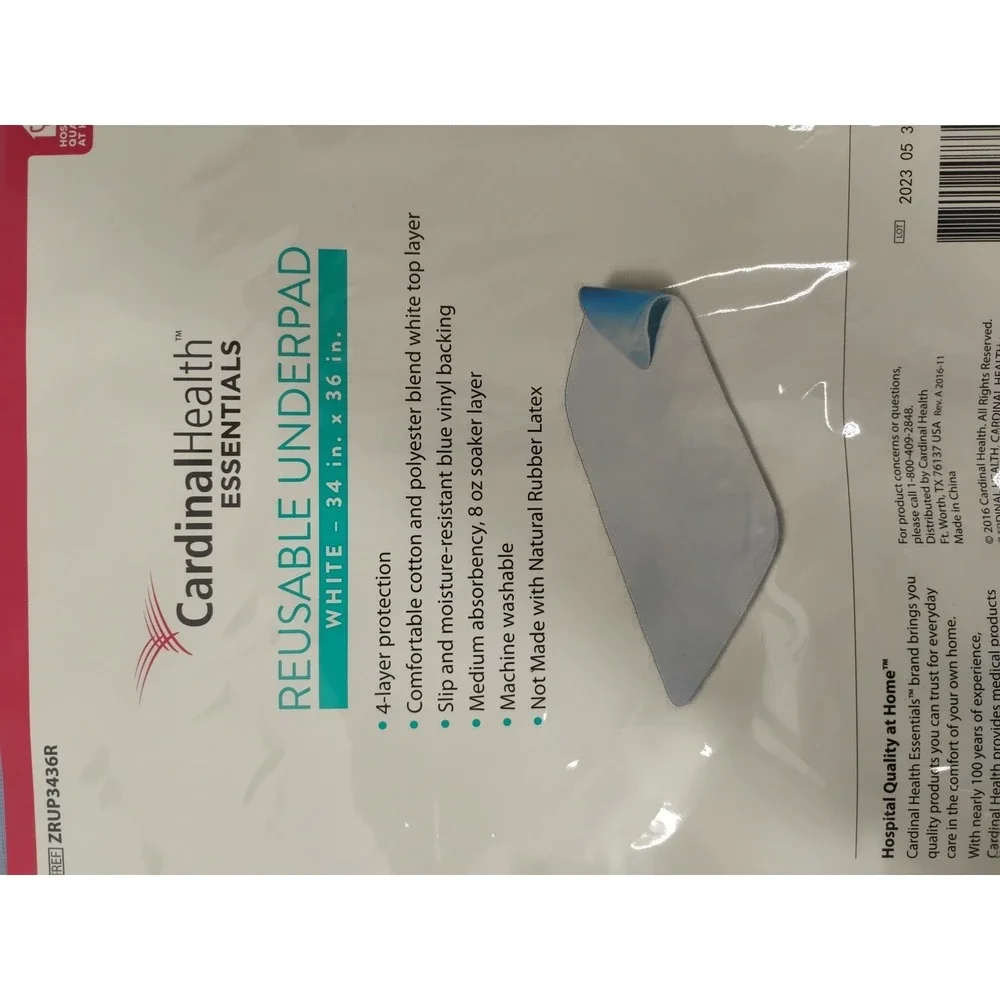 NEW Cardinal Health Reusable Underpad Bed Pad for Incontinence 34
